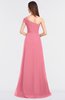 ColsBM Meredith Watermelon Elegant A-line Asymmetric Neckline Zip up Floor Length Bridesmaid Dresses
