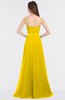 ColsBM Caitlin Yellow Modern A-line Spaghetti Sleeveless Appliques Bridesmaid Dresses