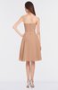 ColsBM Heavenly Almost Apricot Glamorous A-line Bateau Sleeveless Zip up Appliques Bridesmaid Dresses