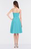ColsBM Heavenly Turquoise Glamorous A-line Bateau Sleeveless Zip up Appliques Bridesmaid Dresses