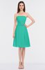 ColsBM Heavenly Viridian Green Glamorous A-line Bateau Sleeveless Zip up Appliques Bridesmaid Dresses