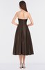 ColsBM Kallie Chestnut Brown Gorgeous A-line Strapless Sleeveless Flower Bridesmaid Dresses