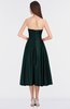 ColsBM Kallie Dark Green Gorgeous A-line Strapless Sleeveless Flower Bridesmaid Dresses
