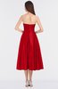 ColsBM Kallie Fiery Red Gorgeous A-line Strapless Sleeveless Flower Bridesmaid Dresses