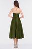ColsBM Kallie Olive Green Gorgeous A-line Strapless Sleeveless Flower Bridesmaid Dresses