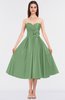 ColsBM Kallie Sage Green Gorgeous A-line Strapless Sleeveless Flower Bridesmaid Dresses