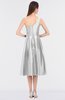 ColsBM Ellison Cloud White Mature A-line Asymmetric Neckline Sleeveless Zip up Bridesmaid Dresses