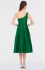 ColsBM Ellison Green Mature A-line Asymmetric Neckline Sleeveless Zip up Bridesmaid Dresses