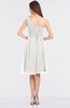 ColsBM Dalary Cloud White Classic A-line Asymmetric Neckline Sleeveless Criss-cross Straps Knee Length Bridesmaid Dresses