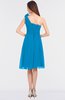 ColsBM Dalary Cornflower Blue Classic A-line Asymmetric Neckline Sleeveless Criss-cross Straps Knee Length Bridesmaid Dresses