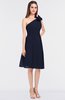 ColsBM Dalary Dark Sapphire Classic A-line Asymmetric Neckline Sleeveless Criss-cross Straps Knee Length Bridesmaid Dresses
