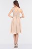 ColsBM Dalary Peach Puree Classic A-line Asymmetric Neckline Sleeveless Criss-cross Straps Knee Length Bridesmaid Dresses