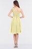 ColsBM Dalary Soft Yellow Classic A-line Asymmetric Neckline Sleeveless Criss-cross Straps Knee Length Bridesmaid Dresses