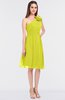 ColsBM Dalary Sulphur Spring Classic A-line Asymmetric Neckline Sleeveless Criss-cross Straps Knee Length Bridesmaid Dresses