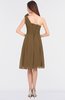 ColsBM Dalary Truffle Classic A-line Asymmetric Neckline Sleeveless Criss-cross Straps Knee Length Bridesmaid Dresses
