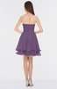 ColsBM Makenna Chinese Violet Glamorous A-line Strapless Sleeveless Mini Beaded Bridesmaid Dresses