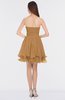 ColsBM Makenna Doe Glamorous A-line Strapless Sleeveless Mini Beaded Bridesmaid Dresses