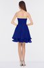 ColsBM Makenna Electric Blue Glamorous A-line Strapless Sleeveless Mini Beaded Bridesmaid Dresses