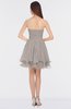 ColsBM Makenna Fawn Glamorous A-line Strapless Sleeveless Mini Beaded Bridesmaid Dresses
