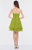 ColsBM Makenna Green Oasis Glamorous A-line Strapless Sleeveless Mini Beaded Bridesmaid Dresses