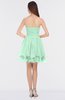 ColsBM Makenna Honeydew Glamorous A-line Strapless Sleeveless Mini Beaded Bridesmaid Dresses