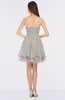 ColsBM Makenna Hushed Violet Glamorous A-line Strapless Sleeveless Mini Beaded Bridesmaid Dresses