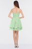 ColsBM Makenna Light Green Glamorous A-line Strapless Sleeveless Mini Beaded Bridesmaid Dresses