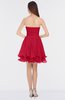 ColsBM Makenna Lollipop Glamorous A-line Strapless Sleeveless Mini Beaded Bridesmaid Dresses