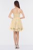 ColsBM Makenna Marzipan Glamorous A-line Strapless Sleeveless Mini Beaded Bridesmaid Dresses