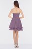 ColsBM Makenna Mauve Glamorous A-line Strapless Sleeveless Mini Beaded Bridesmaid Dresses