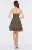 ColsBM Makenna Otter Glamorous A-line Strapless Sleeveless Mini Beaded Bridesmaid Dresses
