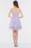 ColsBM Makenna Pastel Lilac Glamorous A-line Strapless Sleeveless Mini Beaded Bridesmaid Dresses