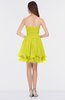 ColsBM Makenna Sulphur Spring Glamorous A-line Strapless Sleeveless Mini Beaded Bridesmaid Dresses