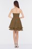 ColsBM Makenna Truffle Glamorous A-line Strapless Sleeveless Mini Beaded Bridesmaid Dresses
