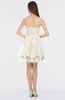 ColsBM Makenna Whisper White Glamorous A-line Strapless Sleeveless Mini Beaded Bridesmaid Dresses