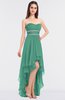 ColsBM Cynthia Beryl Green Elegant A-line Strapless Sleeveless Zip up Floor Length Bridesmaid Dresses