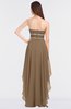 ColsBM Cynthia Bronze Brown Elegant A-line Strapless Sleeveless Zip up Floor Length Bridesmaid Dresses