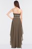 ColsBM Cynthia Chocolate Brown Elegant A-line Strapless Sleeveless Zip up Floor Length Bridesmaid Dresses