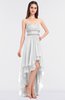 ColsBM Cynthia Cloud White Elegant A-line Strapless Sleeveless Zip up Floor Length Bridesmaid Dresses