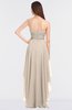 ColsBM Cynthia Cream Tan Elegant A-line Strapless Sleeveless Zip up Floor Length Bridesmaid Dresses
