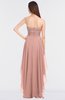 ColsBM Cynthia Light Coral Elegant A-line Strapless Sleeveless Zip up Floor Length Bridesmaid Dresses