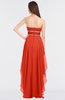 ColsBM Cynthia Mandarin Red Elegant A-line Strapless Sleeveless Zip up Floor Length Bridesmaid Dresses