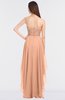 ColsBM Cynthia Peach Nectar Elegant A-line Strapless Sleeveless Zip up Floor Length Bridesmaid Dresses