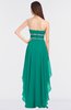 ColsBM Cynthia Viridian Green Elegant A-line Strapless Sleeveless Zip up Floor Length Bridesmaid Dresses