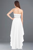 ColsBM Cynthia White Elegant A-line Strapless Sleeveless Zip up Floor Length Bridesmaid Dresses