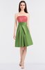 ColsBM Trinity Coral Glamorous A-line Zip up Knee Length Ruching Bridesmaid Dresses
