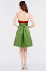 ColsBM Trinity Red Glamorous A-line Zip up Knee Length Ruching Bridesmaid Dresses