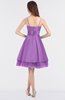 ColsBM Raelyn African Violet Princess Spaghetti Sleeveless Zip up Knee Length Bridesmaid Dresses