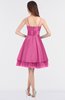 ColsBM Raelyn Carnation Pink Princess Spaghetti Sleeveless Zip up Knee Length Bridesmaid Dresses