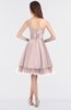ColsBM Raelyn Coral Pink Princess Spaghetti Sleeveless Zip up Knee Length Bridesmaid Dresses